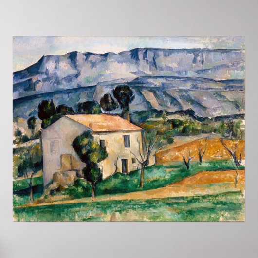 Paul Cezanne - House in Provence Poster (Voorkant)