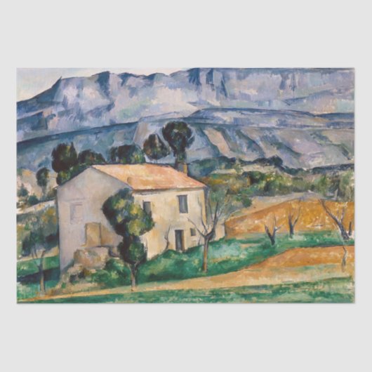Paul Cezanne - House in Provence Tissuepapier (Voorkant)