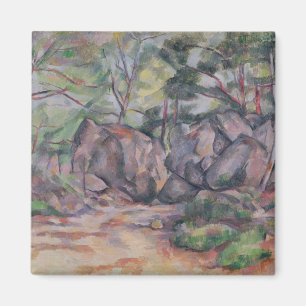 Paul Cezanne Hout met Boulders, 1893 Magneet