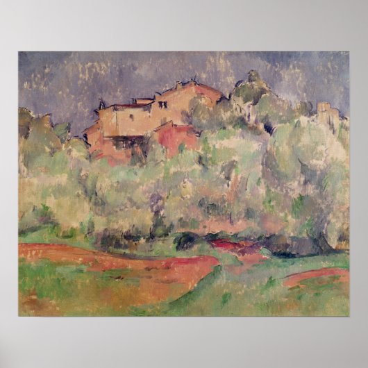 Paul Cezanne | Huis te Bellevue, 1888-92 Poster (Voorkant)