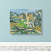Paul Cezanne | Huishoudens in de provincie Riaux V Canvas Afdruk (Insitu (Houten vloer))