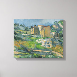 Paul Cezanne  Huizen in de Provence: De Riaux V Canvas Afdruk