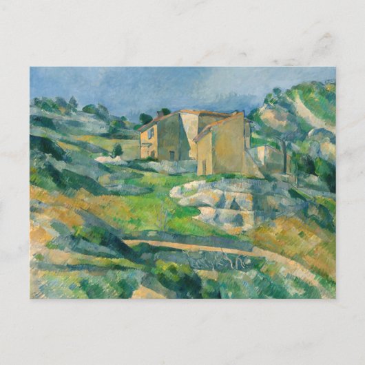 Paul Cezanne - Huizen in Provence, Riaux-vallei Briefkaart (Voorkant)