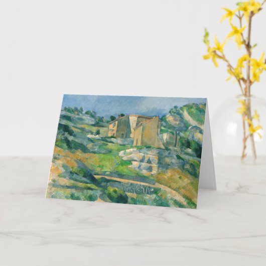 Paul Cezanne - Huizen in Provence, Riaux-vallei Kaart (Gele Bloem)