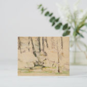 Paul Cezanne - In de Bossen Briefkaart (Staand voorkant)