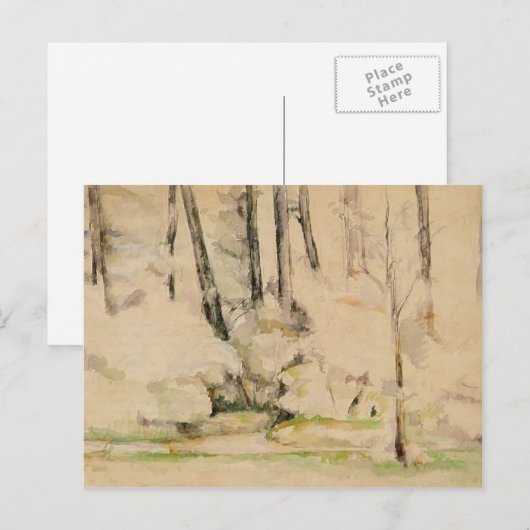 Paul Cezanne - In de Bossen Briefkaart (Voorkant / Achterkant)