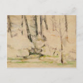 Paul Cezanne - In de Bossen Briefkaart (Voorkant)