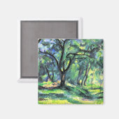 Paul Cezanne - In de Bossen Magneet (Voorkant / Achterkant)