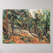 Paul Cezanne - In de bossen Poster (Voorkant)