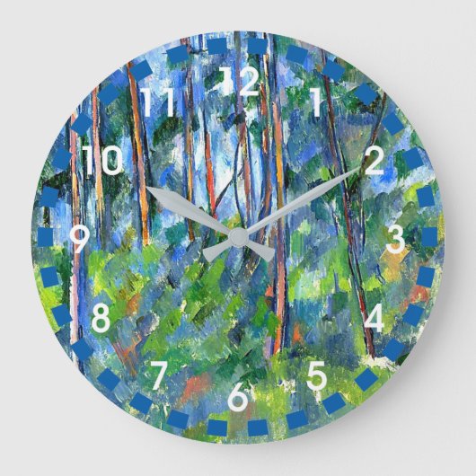 Paul Cezanne: In de Bossen, schilderij van Cezanne Grote Klok (Voorkant)