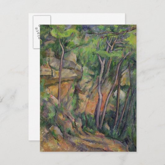 Paul Cezanne | In het park Chateau Noir, c.1896 Briefkaart (Voorkant / Achterkant)