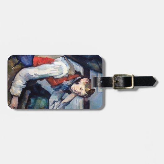 Paul Cezanne - Jongen in de Rode Vest Bagagelabel (Voorkant horizontaal)