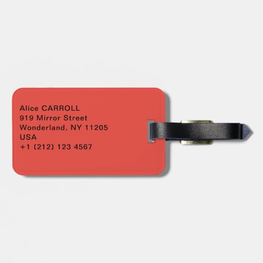 Paul Cezanne - Jongen in de Rode Vest Bagagelabel (Achterkant horizontaal)