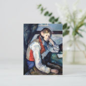Paul Cezanne - Jongen in de Rode Vest Briefkaart (Staand voorkant)