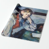 Paul Cezanne - Jongen in de Rode Vest Cadeaupapier (Uitgerold)
