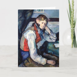 Paul Cezanne - Jongen in de Rode Vest Kaart