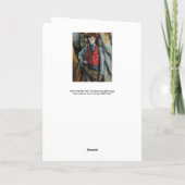 Paul Cezanne - Jongen in de Rode Vest Kaart (Achterkant)