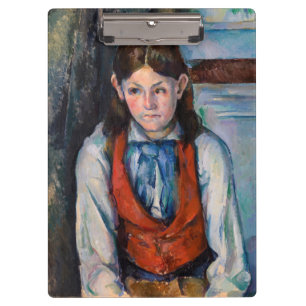 Paul Cezanne - Jongen in de Rode Vest Klembord