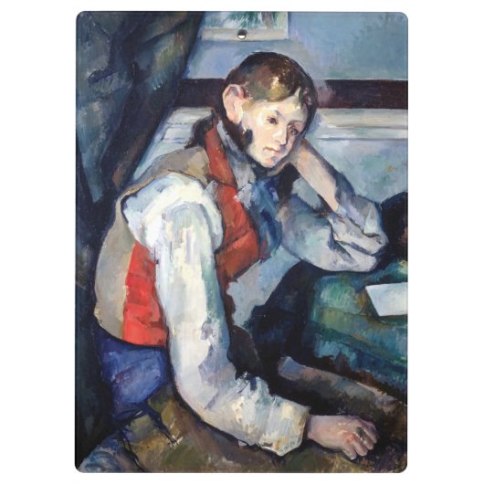 Paul Cezanne - Jongen in de Rode Vest Klembord (Achterkant)