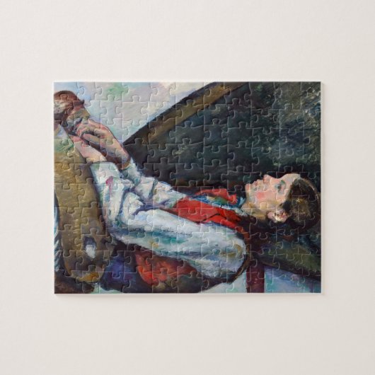 Paul Cezanne - Jongen in de Rode Vest Legpuzzel (Horizontaal)