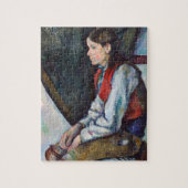 Paul Cezanne - Jongen in de Rode Vest Legpuzzel (Verticaal)