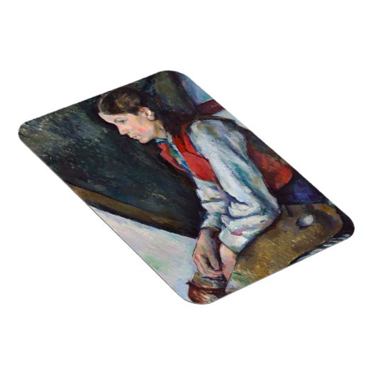 Paul Cezanne - Jongen in de Rode Vest Magneet (Rechterzijde)