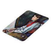 Paul Cezanne - Jongen in de Rode Vest Magneet (Linkerzijde)