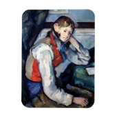 Paul Cezanne - Jongen in de Rode Vest Magneet (Verticaal)