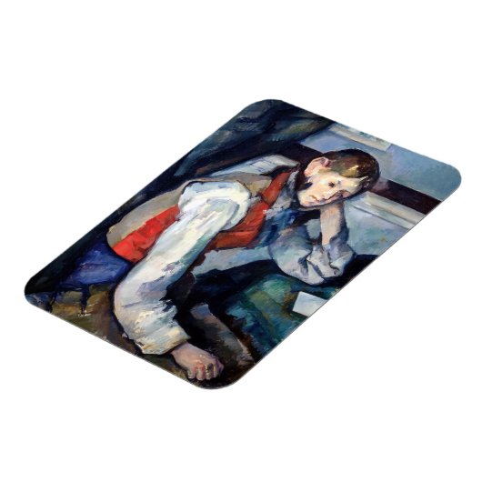 Paul Cezanne - Jongen in de Rode Vest Magneet (Linkerzijde)