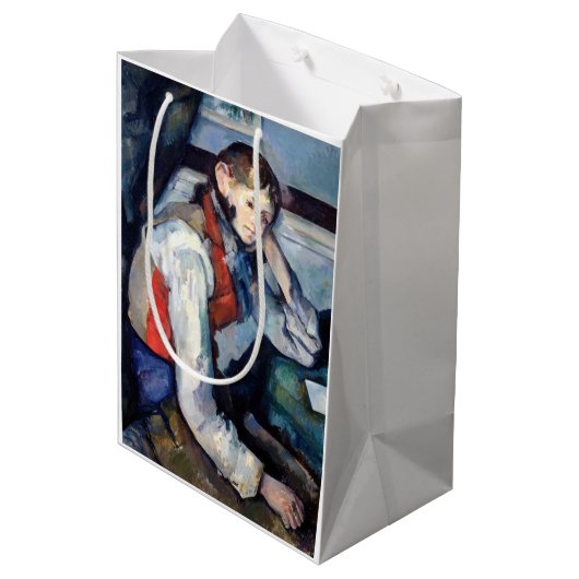 Paul Cezanne - Jongen in de Rode Vest Medium Cadeauzakje (Achterkant Gekanteld)