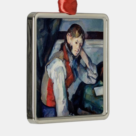 Paul Cezanne - Jongen in de Rode Vest Metalen Ornament (Rechts)