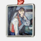 Paul Cezanne - Jongen in de Rode Vest Metalen Ornament (Links)