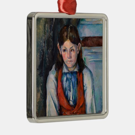 Paul Cezanne - Jongen in de Rode Vest Metalen Ornament (Rechts)