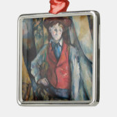 Paul Cezanne - Jongen in de Rode Vest Metalen Ornament (Links)