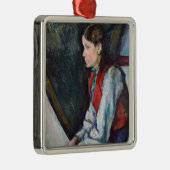 Paul Cezanne - Jongen in de Rode Vest Metalen Ornament (Rechts)