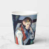 Paul Cezanne - Jongen in de Rode Vest Papieren Bekers (Achterkant)