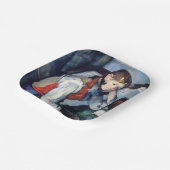 Paul Cezanne - Jongen in de Rode Vest Papieren Bordje (Gebogen)