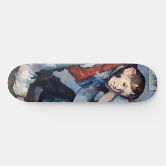 Paul Cezanne - Jongen in de Rode Vest Persoonlijk Skateboard (Horizontaal)