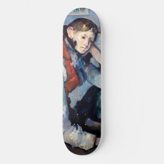 Paul Cezanne - Jongen in de Rode Vest Persoonlijk Skateboard (Voorkant)