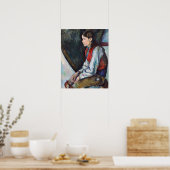 Paul Cezanne - Jongen in de Rode Vest Poster (Keuken)