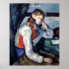 Paul Cezanne - Jongen in de Rode Vest Poster