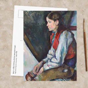 Paul Cezanne - Jongen in de Rode Vest Postkaart