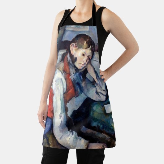 Paul Cezanne - Jongen in de Rode Vest Schort (Insitu)