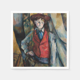 Paul Cezanne - Jongen in de Rode Vest Servet