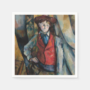 Paul Cezanne - Jongen in de Rode Vest Servet
