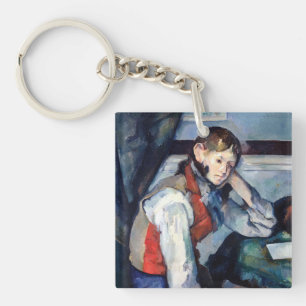Paul Cezanne - Jongen in de Rode Vest Sleutelhanger
