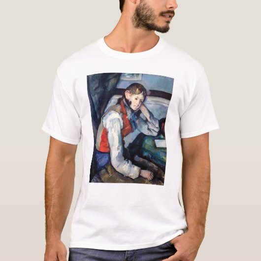 Paul Cezanne - Jongen in de Rode Vest T-shirt (Voorkant)