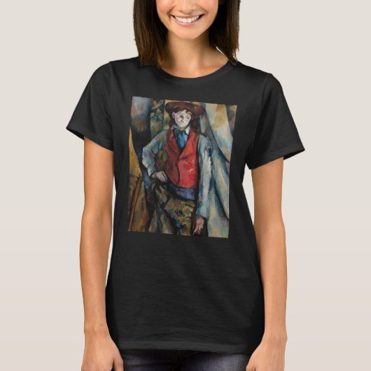 Paul Cezanne - Jongen in de Rode Vest T-shirt (Voorkant)