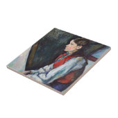 Paul Cezanne - Jongen in de Rode Vest Tegeltje (Zijkant)