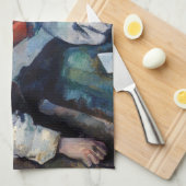 Paul Cezanne - Jongen in de Rode Vest Theedoek (Quarter Fold)